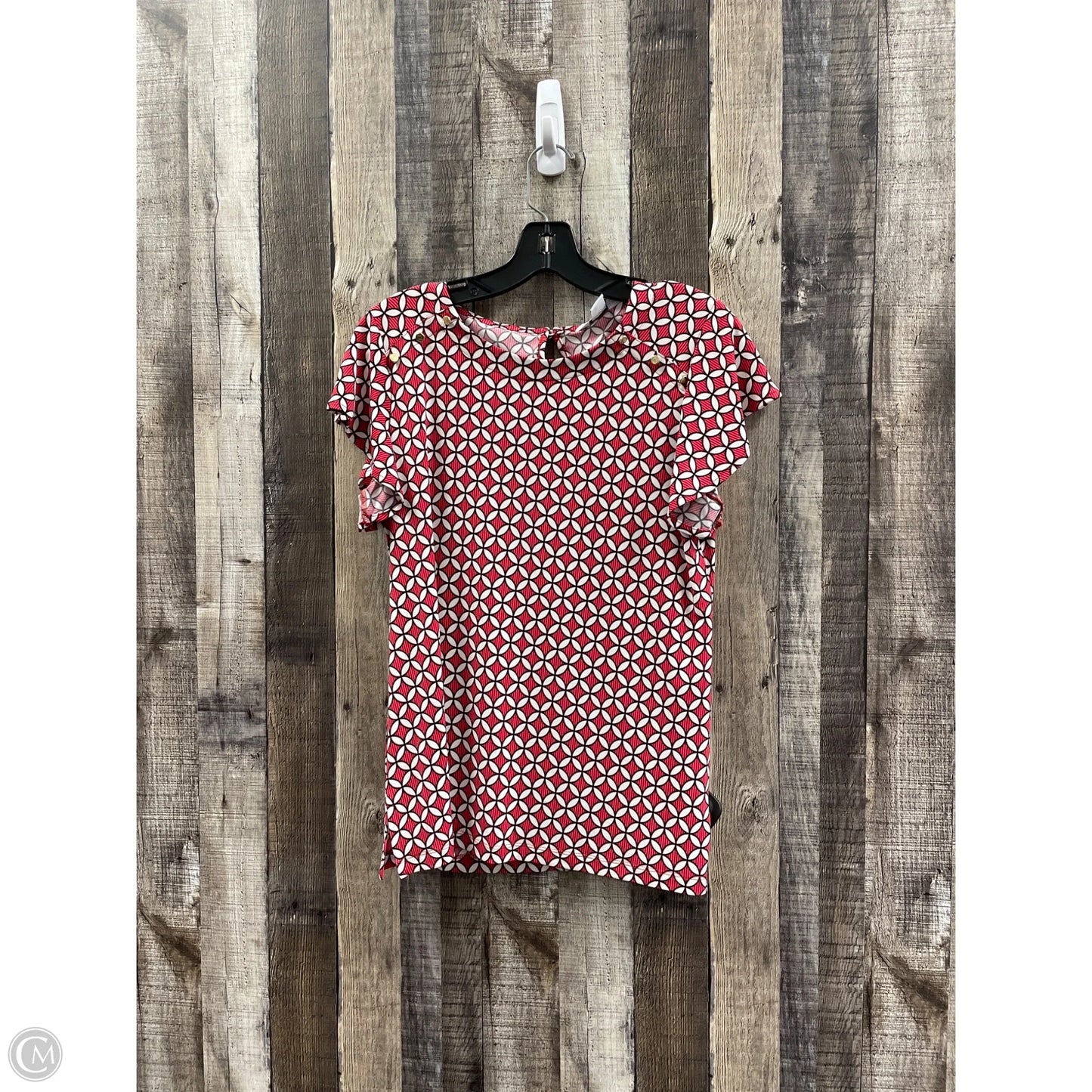 Top Short Sleeve Basic By Liz Claiborne In Red, Size: S