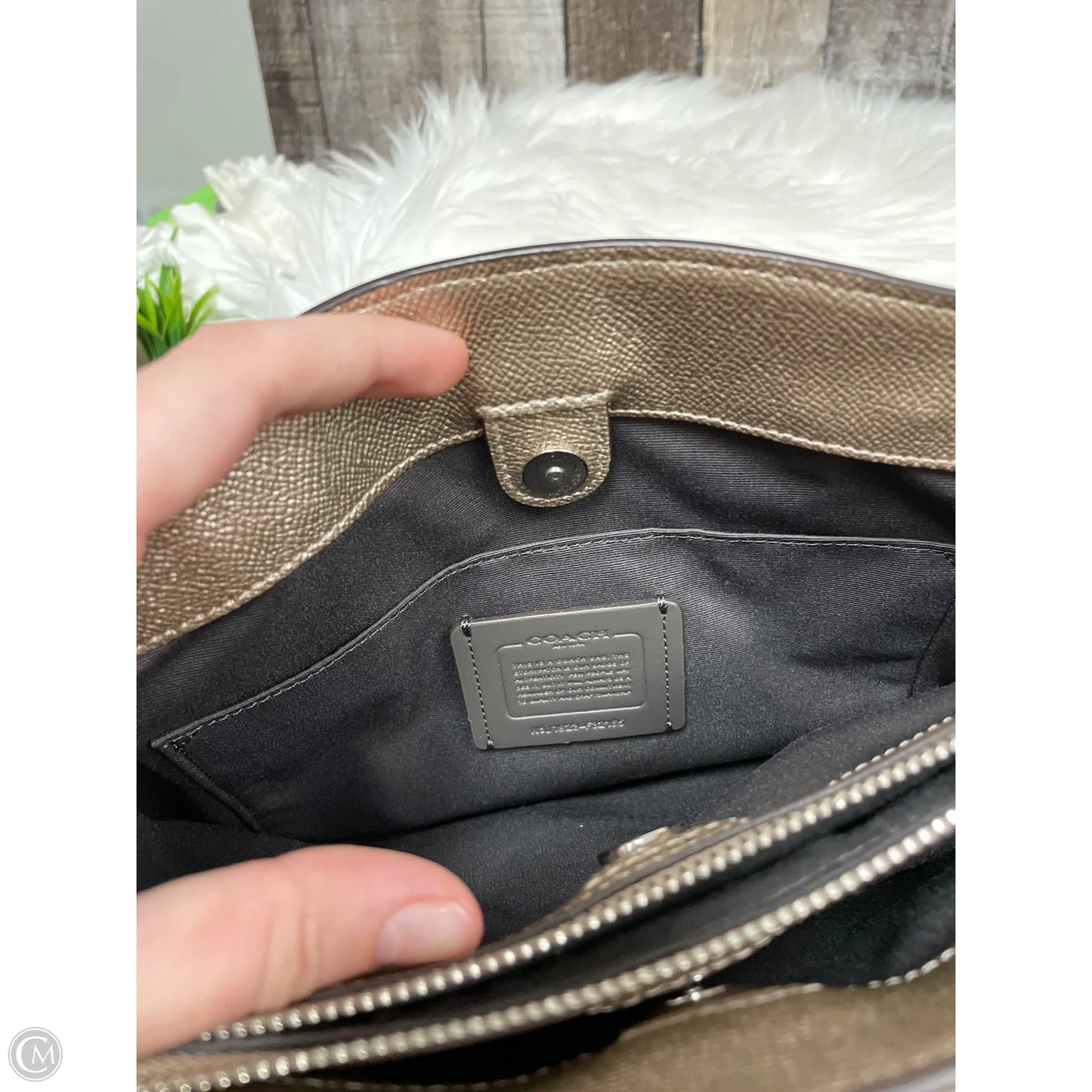 Handbag Designer By Coach, Size: Medium