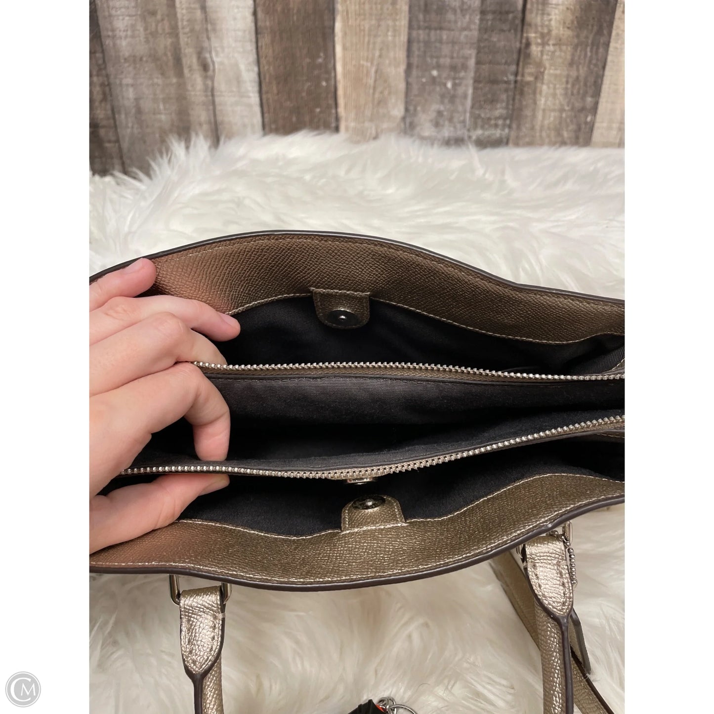 Handbag Designer By Coach, Size: Medium