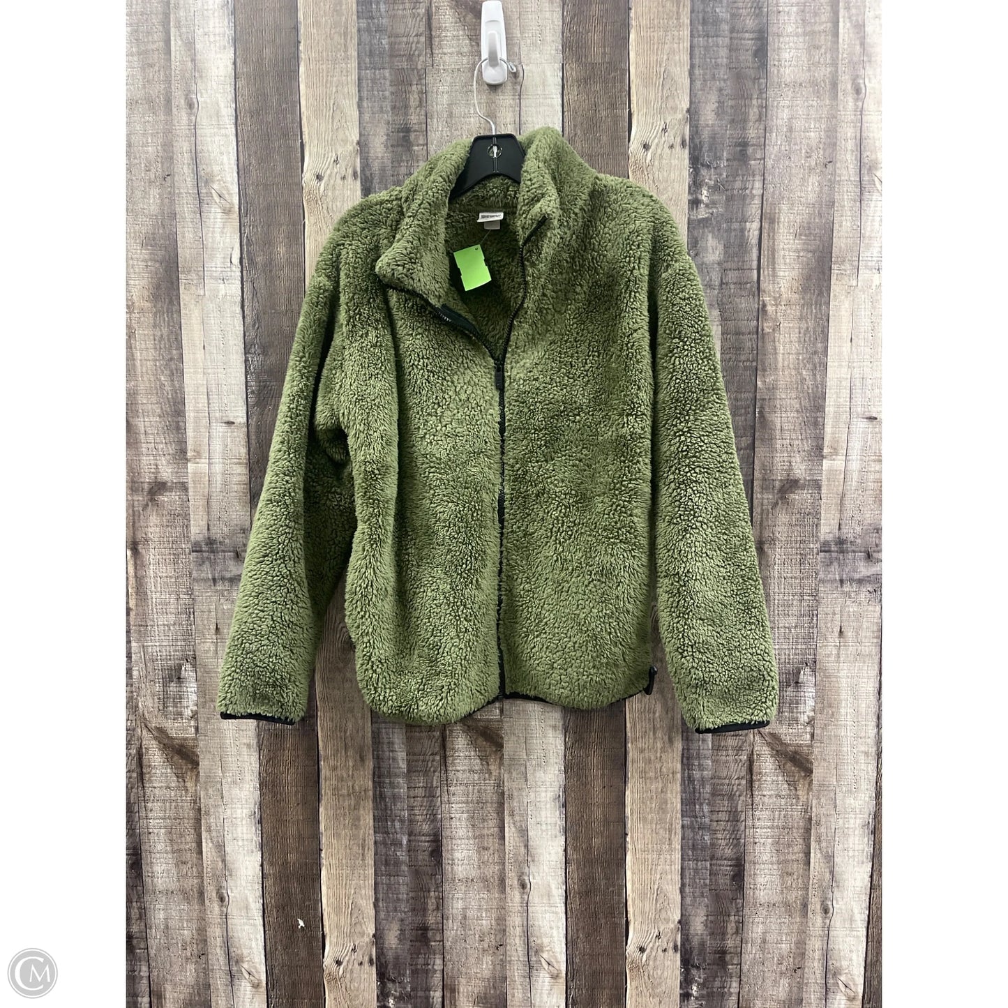 Jacket Fleece By Pink In Green, Size: M