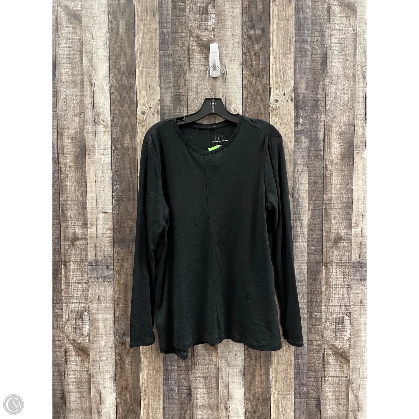 Top Long Sleeve Basic By J. Jill In Black, Size: L