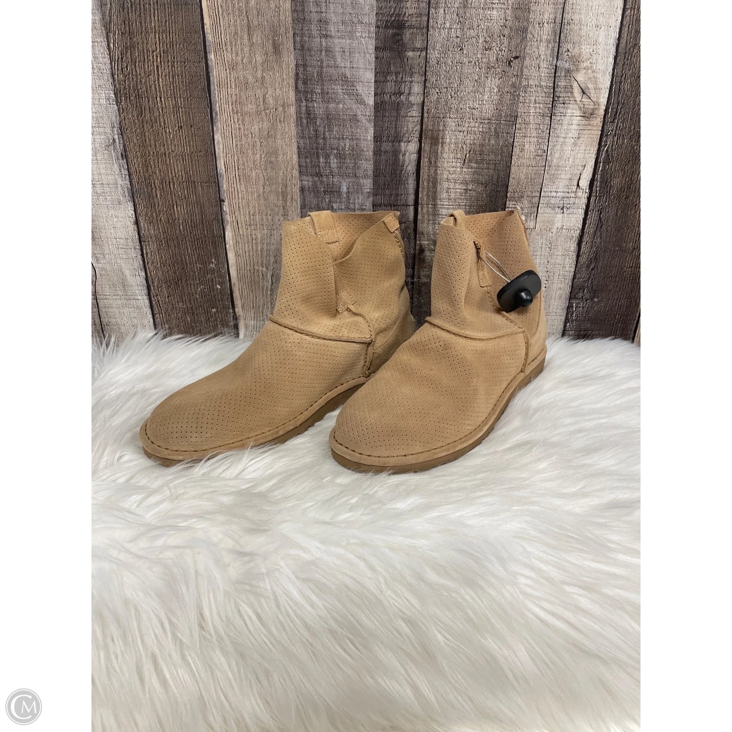 Boots Designer By Ugg In Tan, Size: 9
