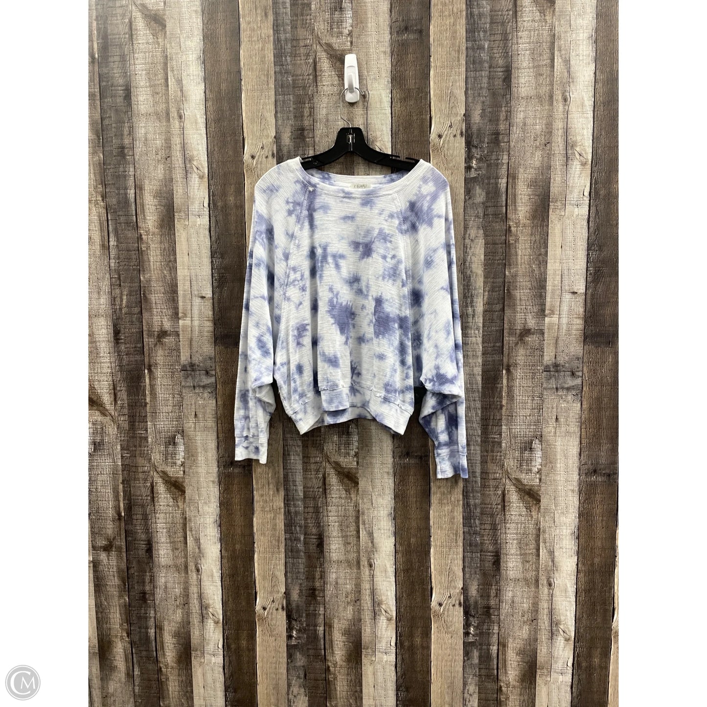 Top Long Sleeve By Z Supply In Tie Dye Print, Size: S