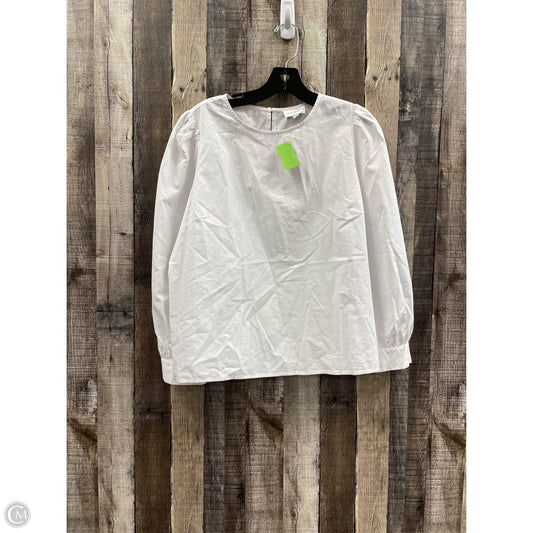 Top Long Sleeve By Lucy Paris In White, Size: M