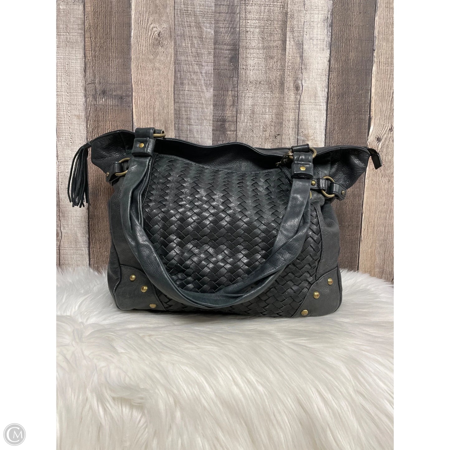 Handbag Leather By Audrey Brooke, Size: Large