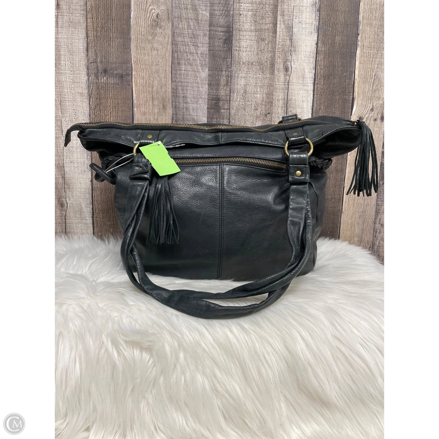 Handbag Leather By Audrey Brooke, Size: Large
