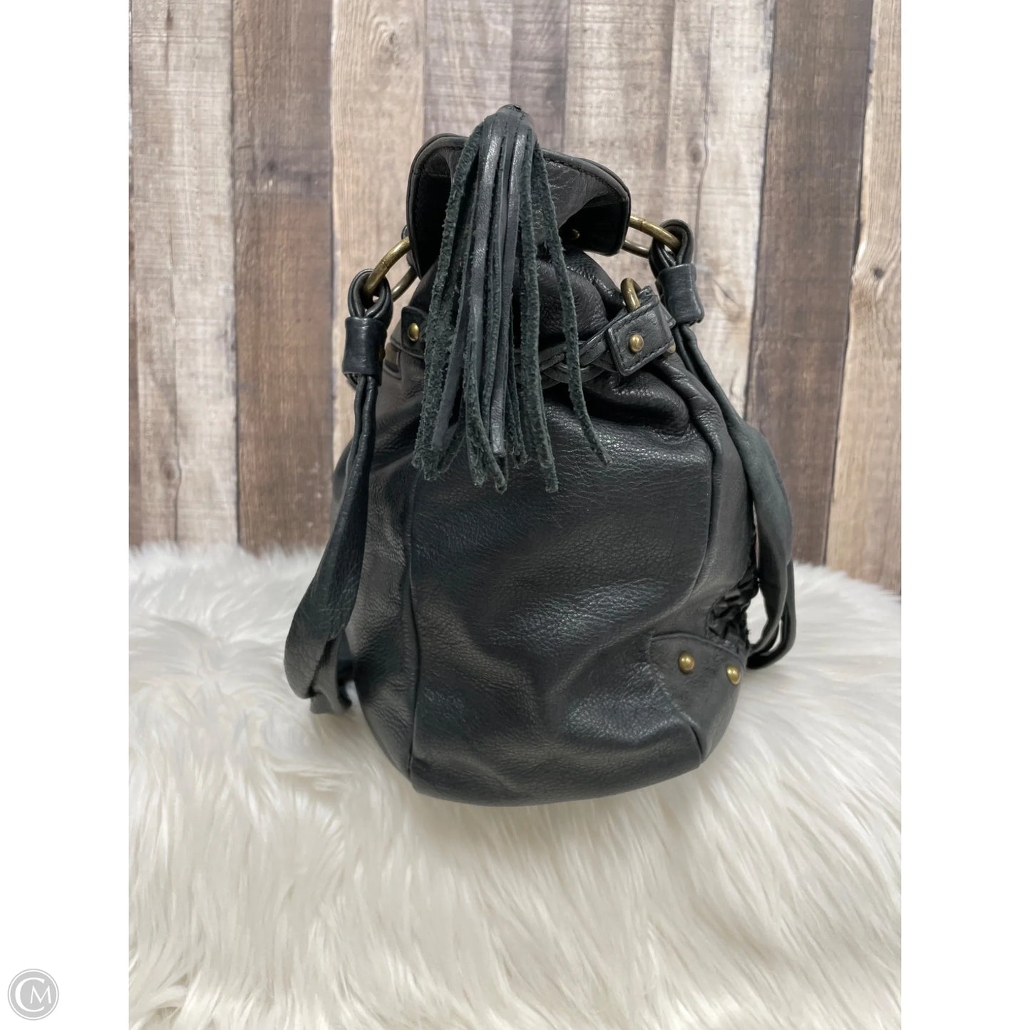 Handbag Leather By Audrey Brooke, Size: Large