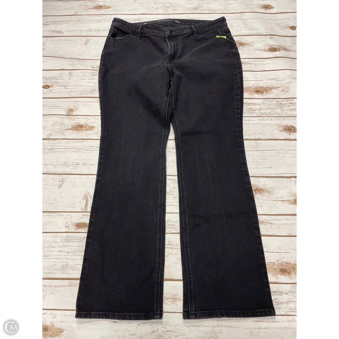 Jeans Boot Cut By Old Navy In Black Denim, Size: 14