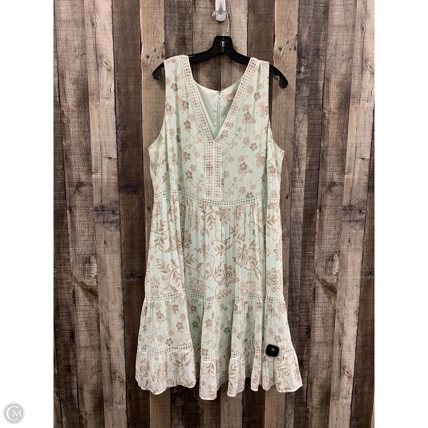 Dress Casual Midi By Loft In Multi-colored, Size: 1x