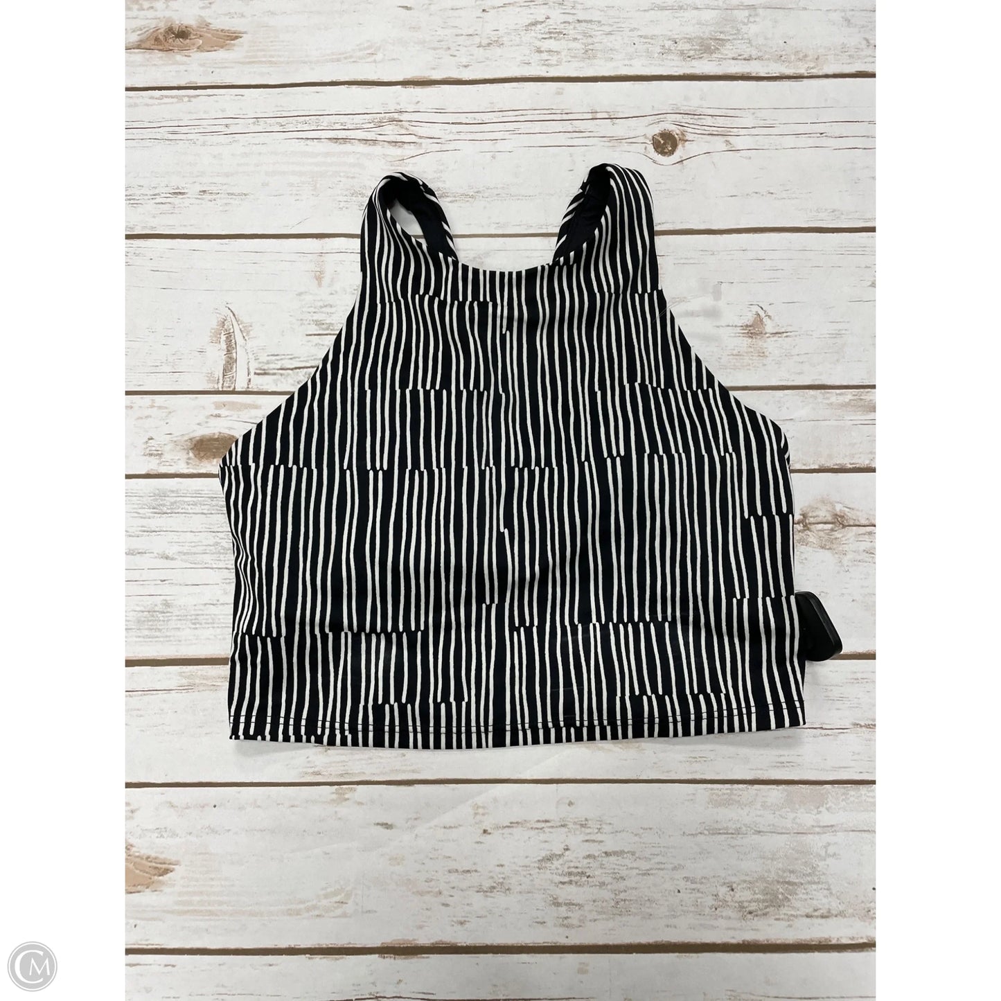 Athletic Bra By Athleta In Black & White, Size: S