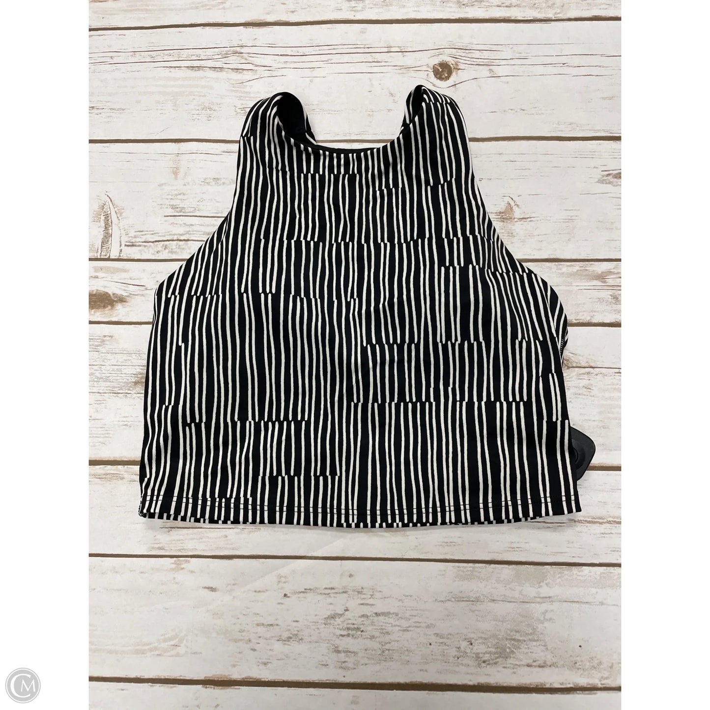 Athletic Bra By Athleta In Black & White, Size: S