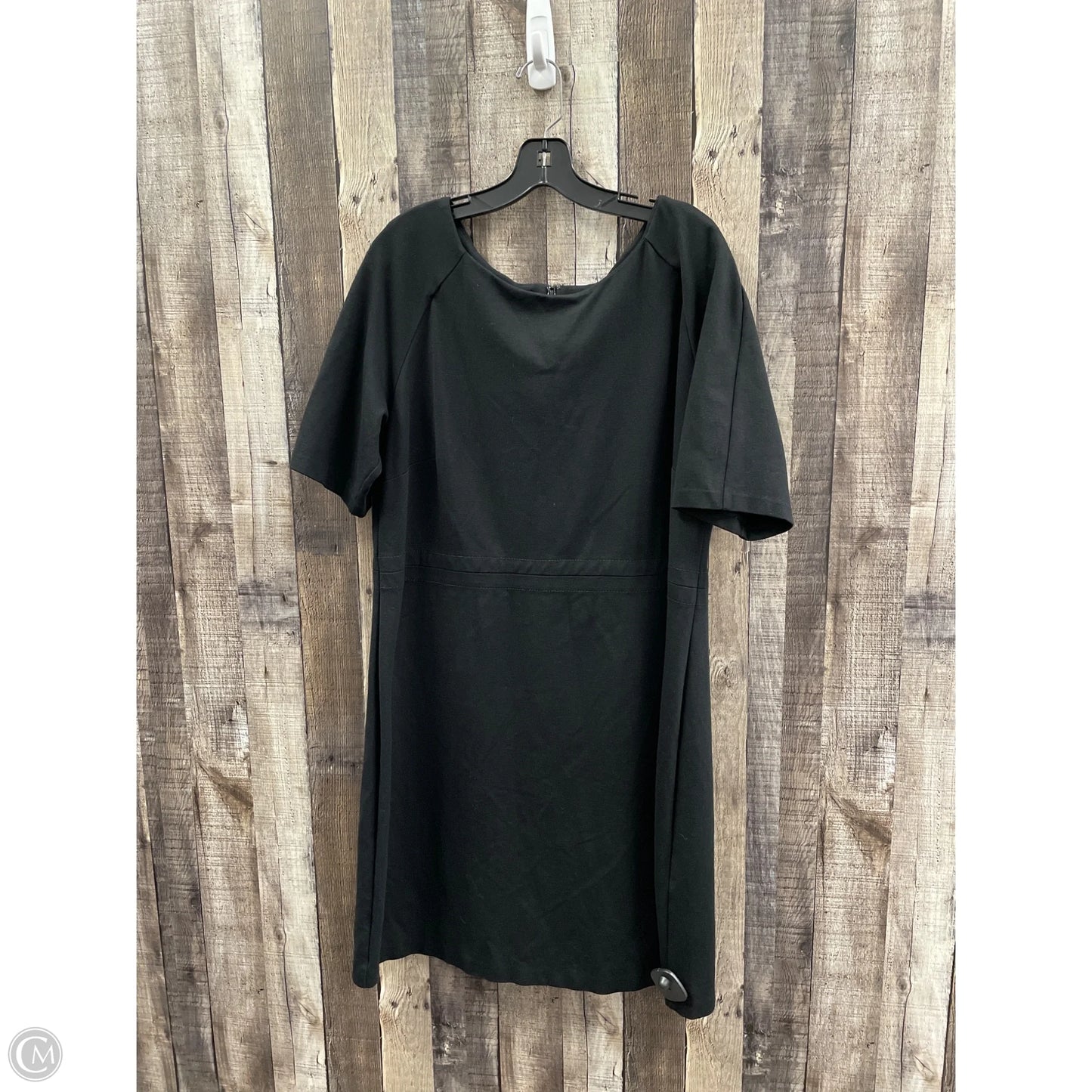 Dress Casual Midi By Talbots In Black, Size: Xl