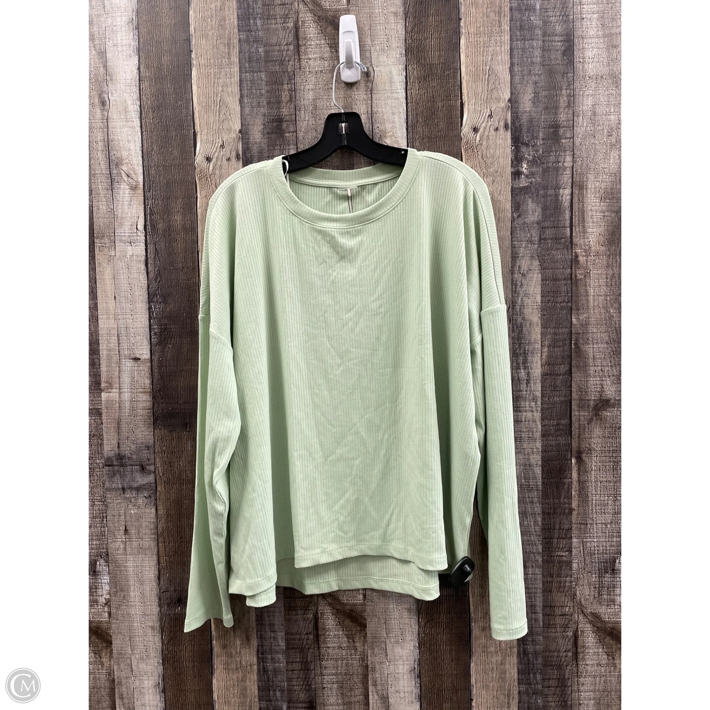 Athletic Top Long Sleeve Crewneck By Calia In Green, Size: 2x