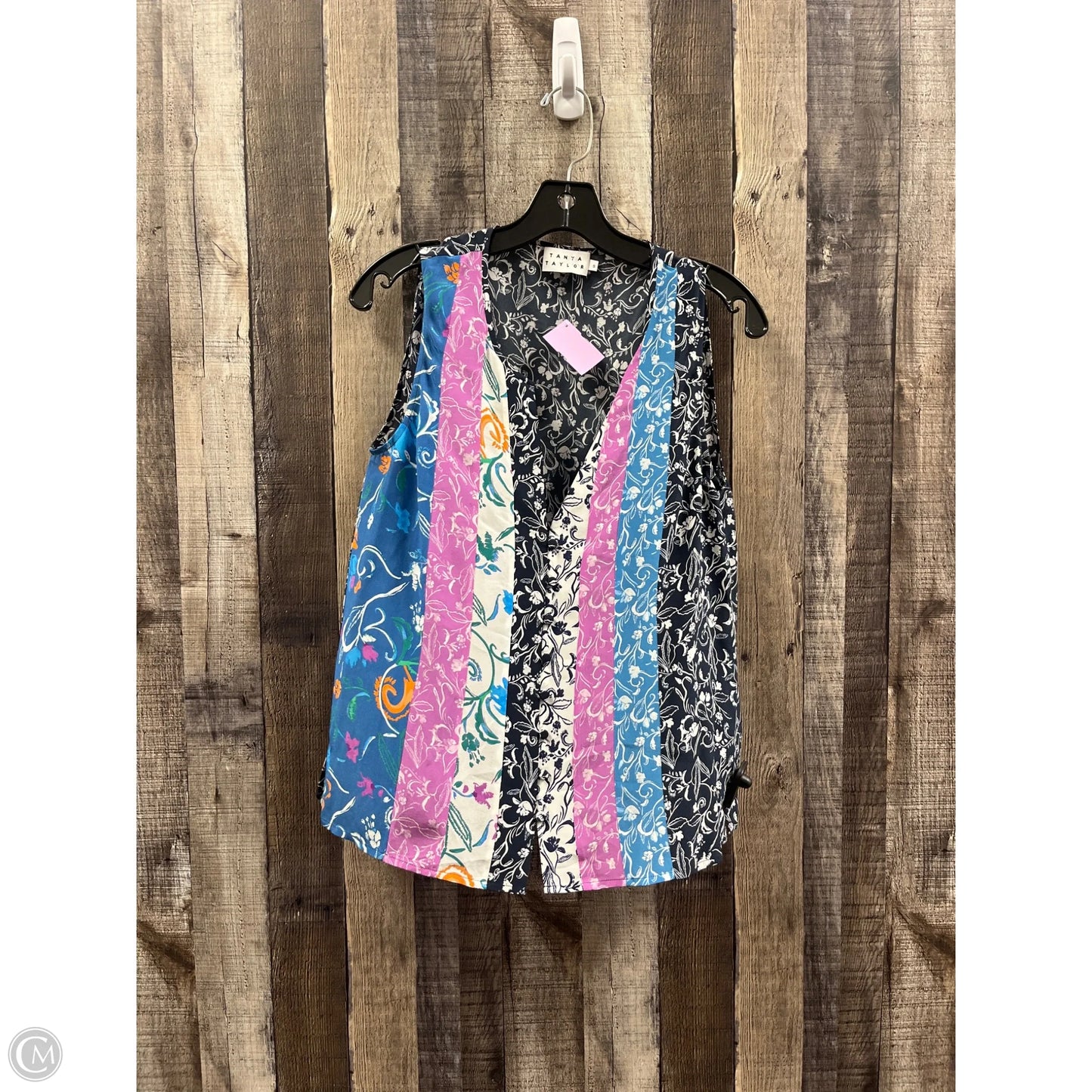 Top Sleeveless By Cme In Multi-colored, Size: S