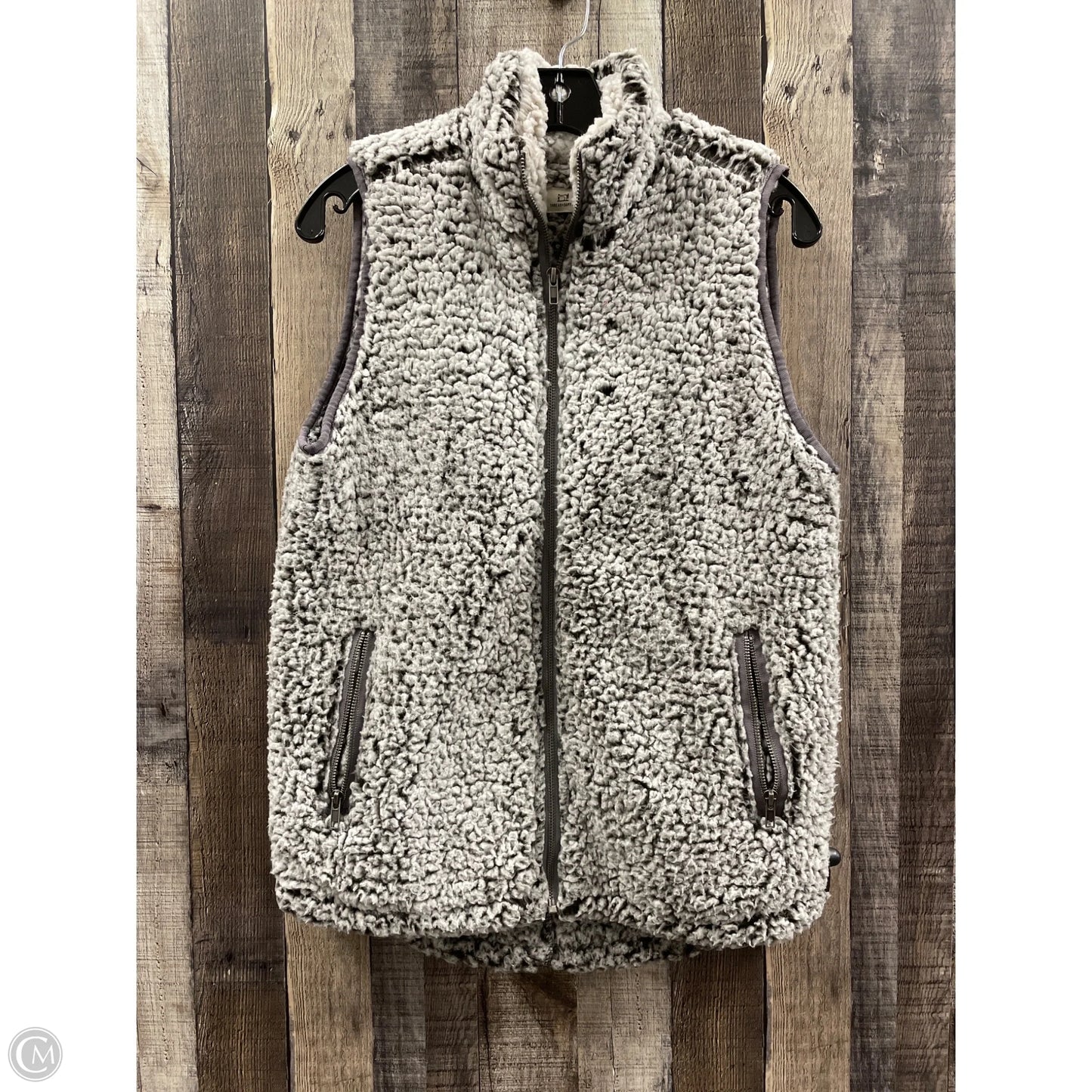 Vest Fleece By Thread And Supply In Grey, Size: S