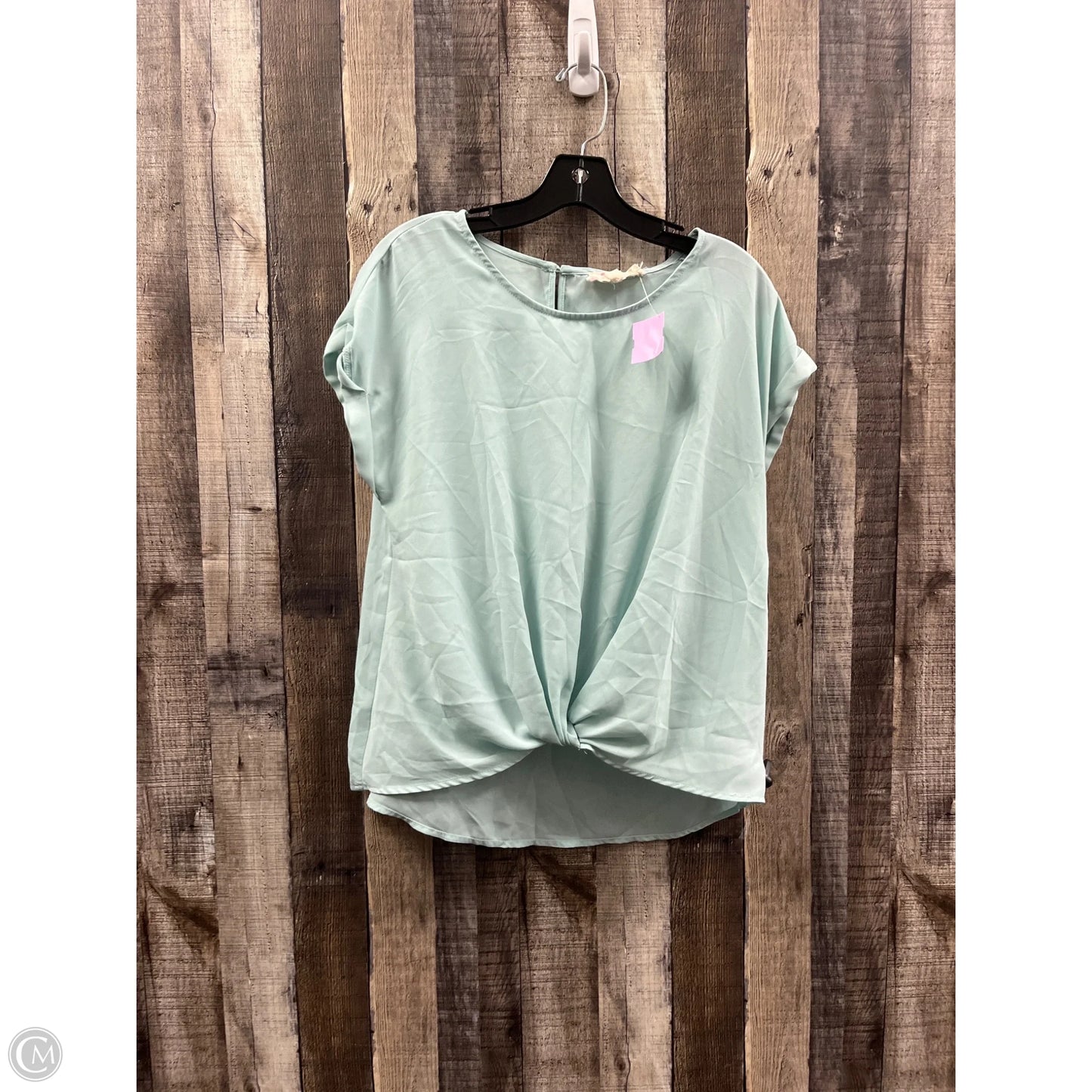 Top Short Sleeve By Hippie Rose In Green, Size: L