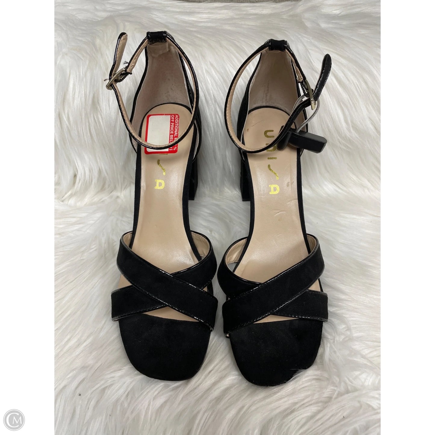 Sandals Heels Block By Unisa In Black, Size: 10