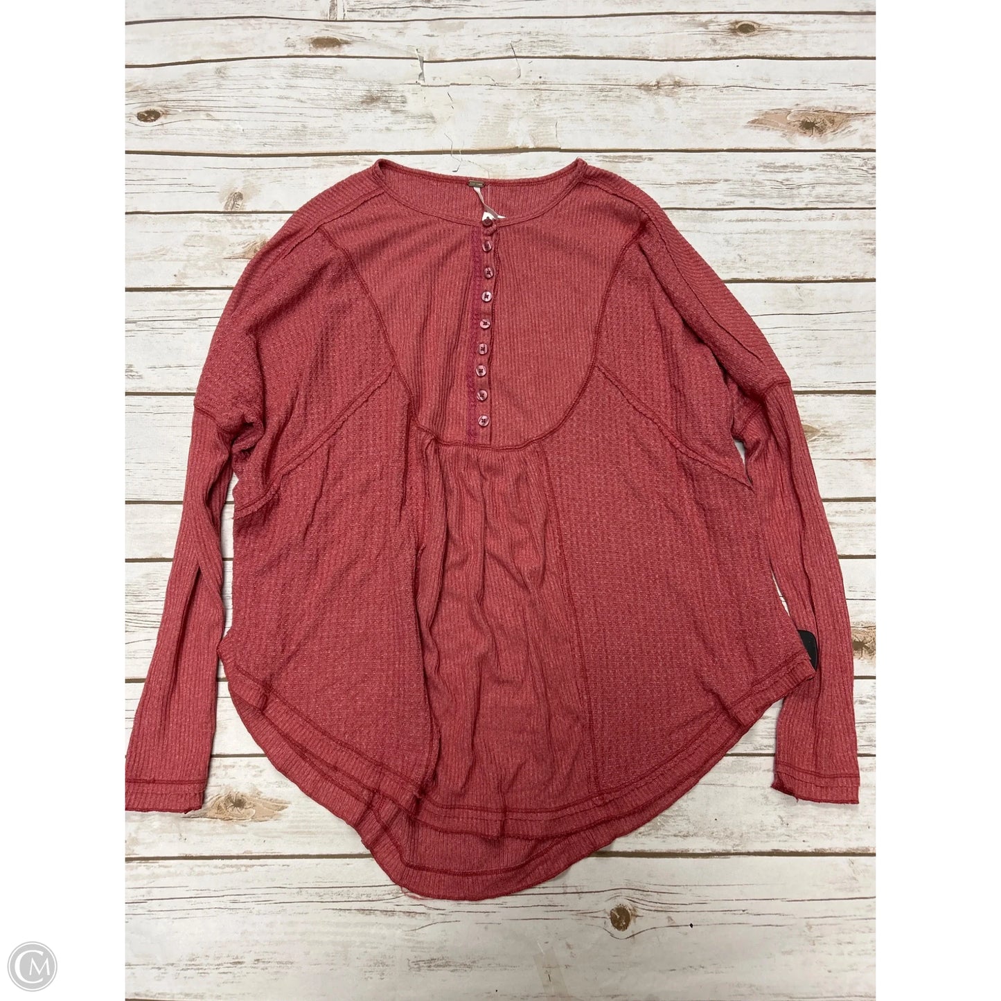 Top Long Sleeve By Free People In Red, Size: Xs