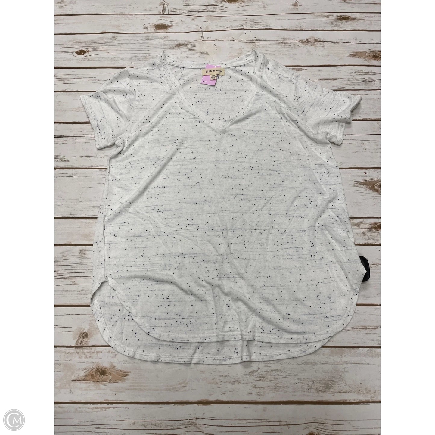 Top Short Sleeve By Cloth & Stone In White, Size: Xs