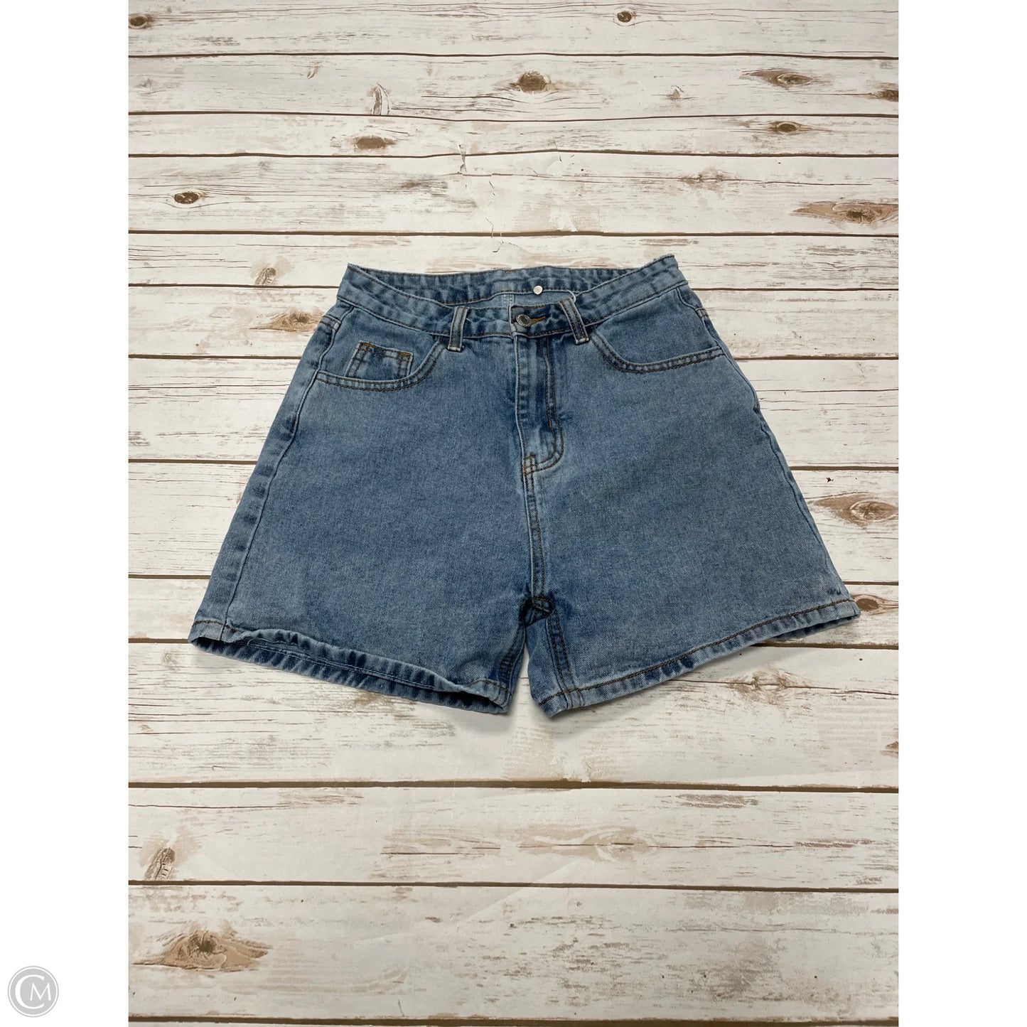 Shorts By Shein In Blue Denim, Size: M