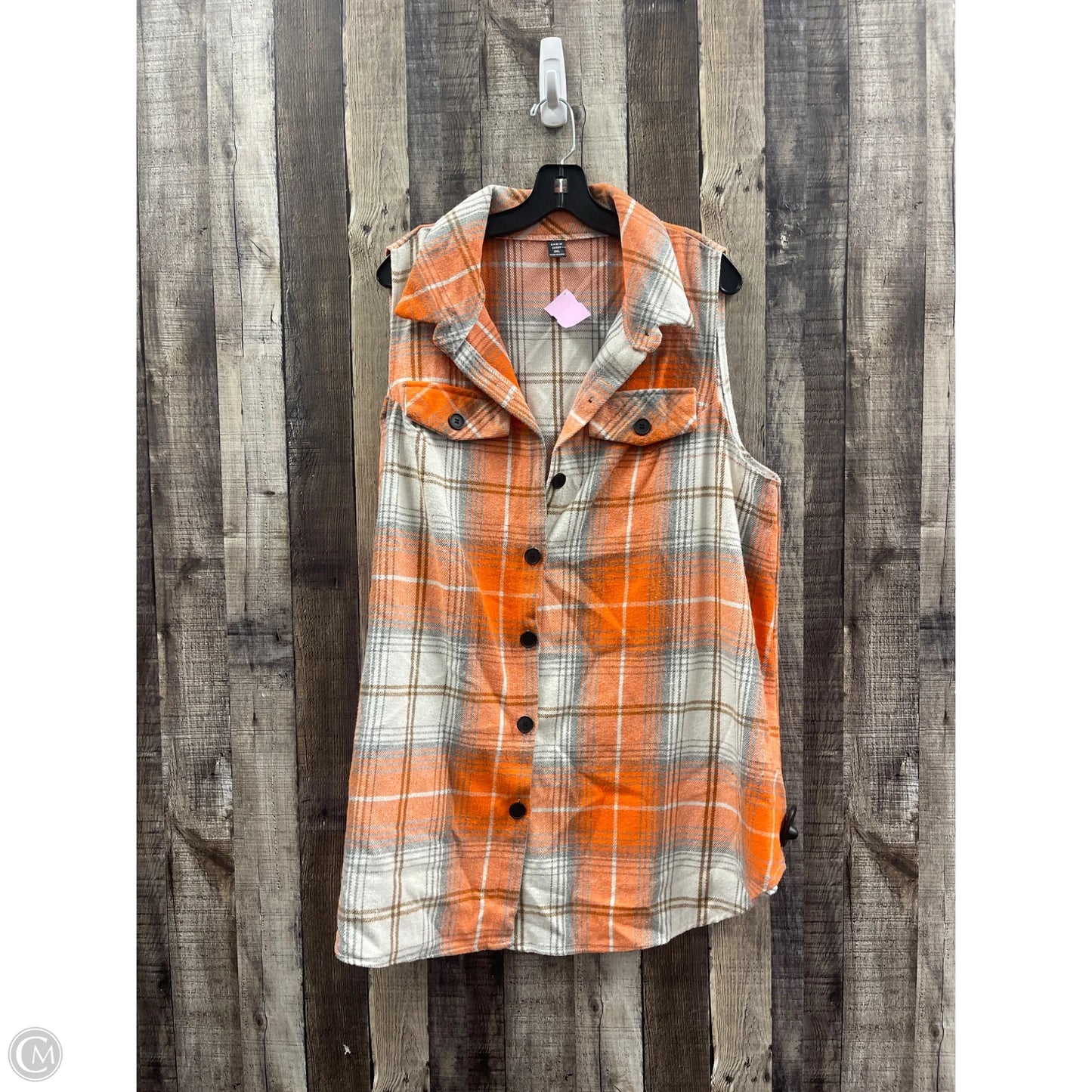Vest Other By Shein In Plaid Pattern, Size: 3x