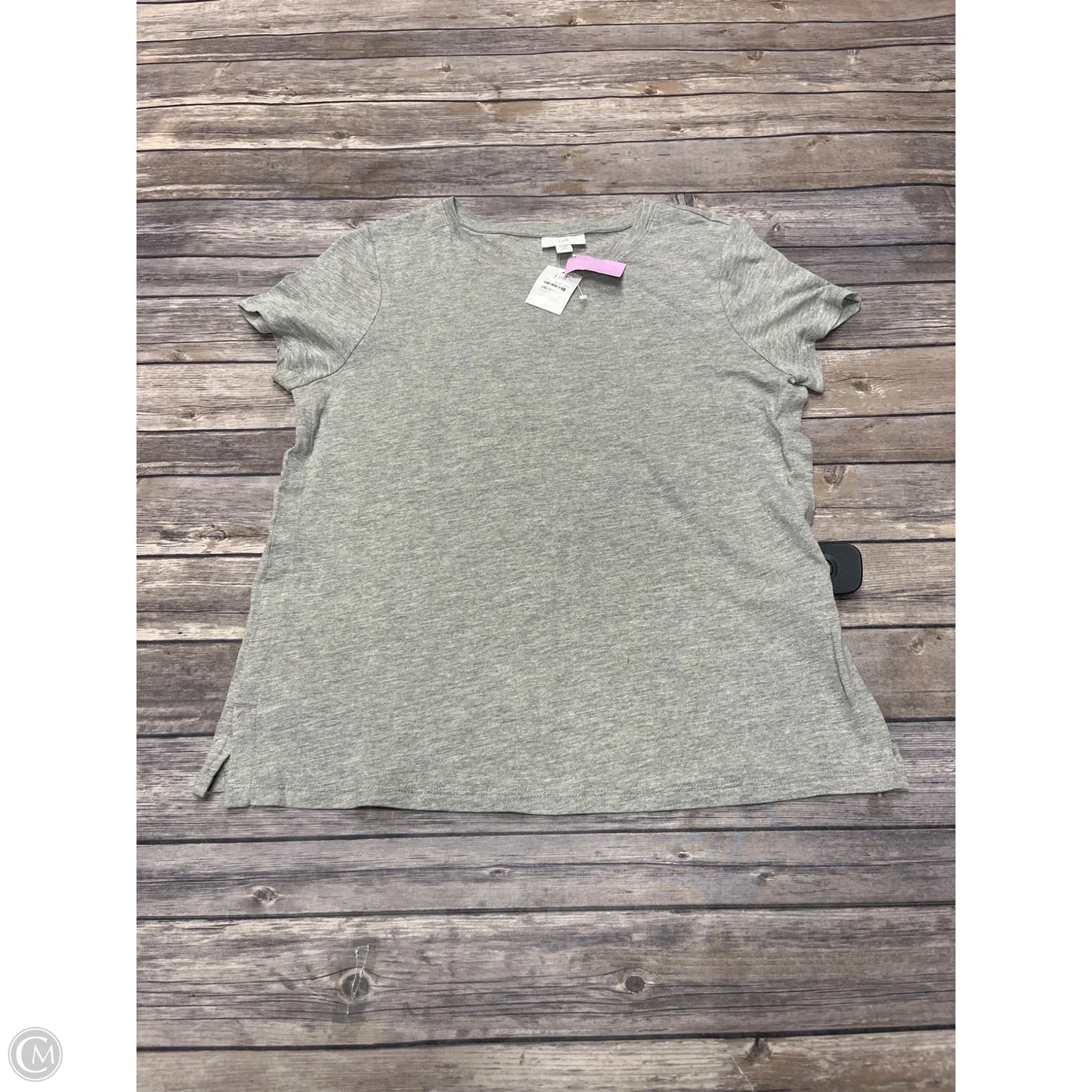 Top Short Sleeve By J. Jill In Grey, Size: Sp