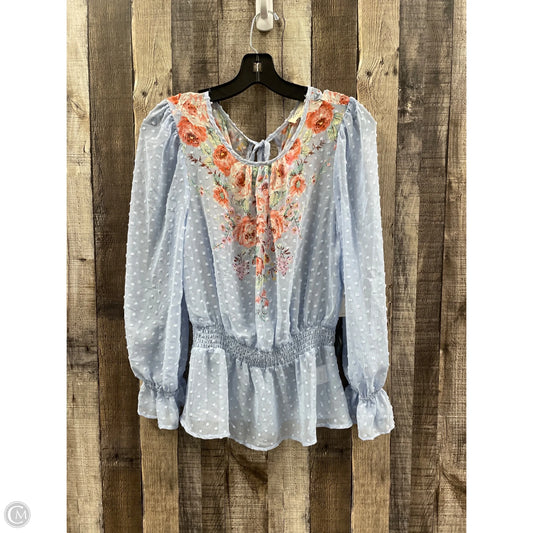 Top Long Sleeve By Meraki In Multi-colored, Size: L