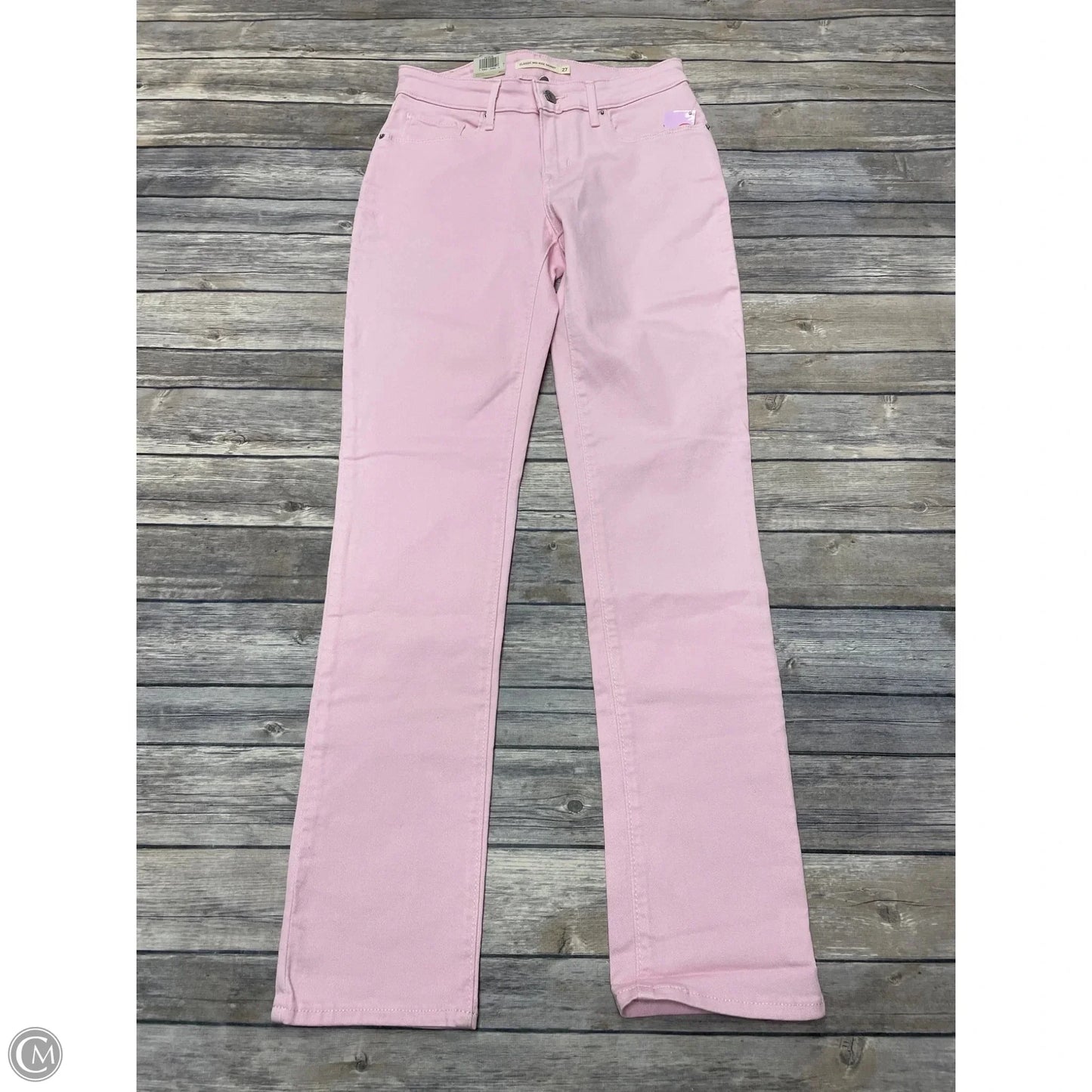 Jeans Skinny By Levis In Pink Denim, Size: 4