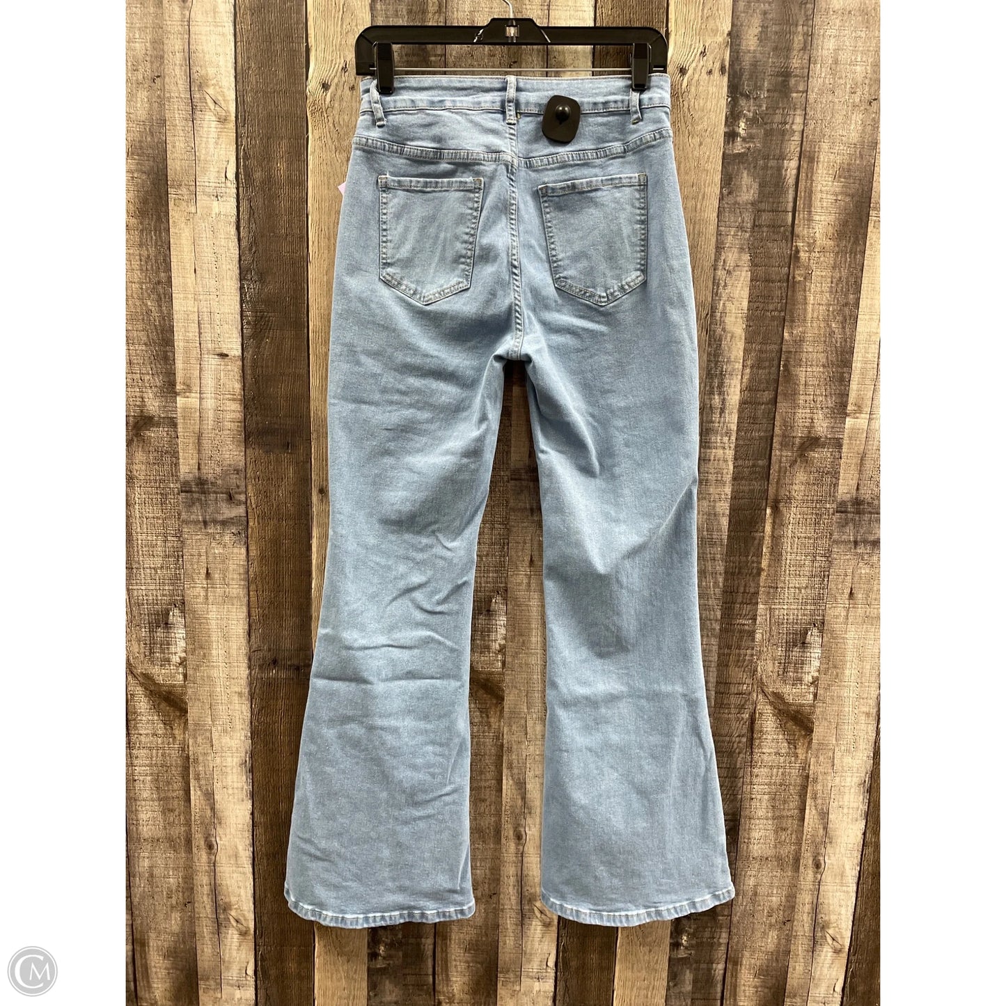 Jeans Flared By Shein In Blue Denim, Size: 10