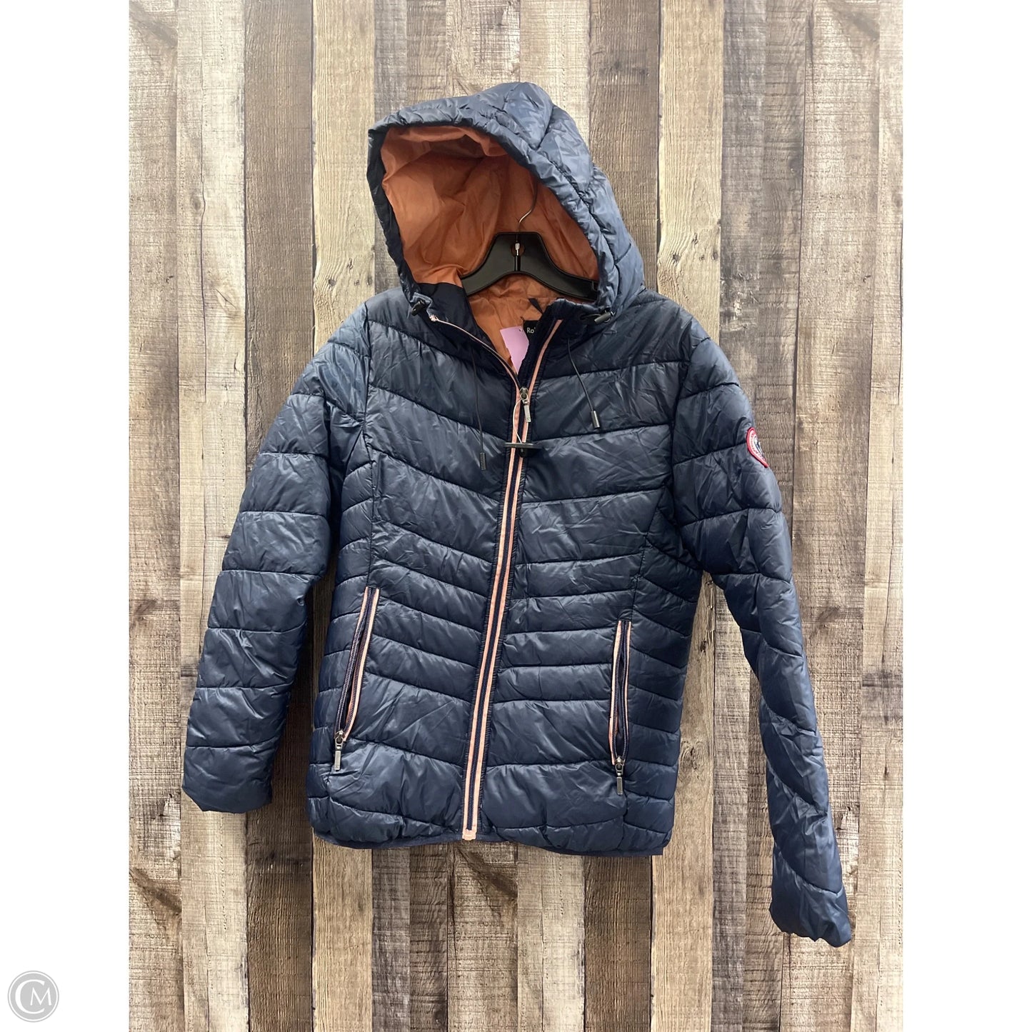 Coat Puffer & Quilted By Cme In Navy, Size: M