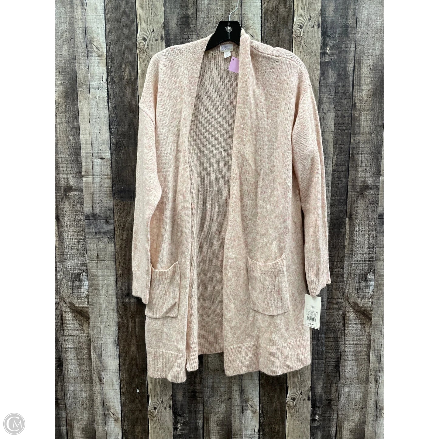 Sweater Cardigan By Stars Above In Pink, Size: S