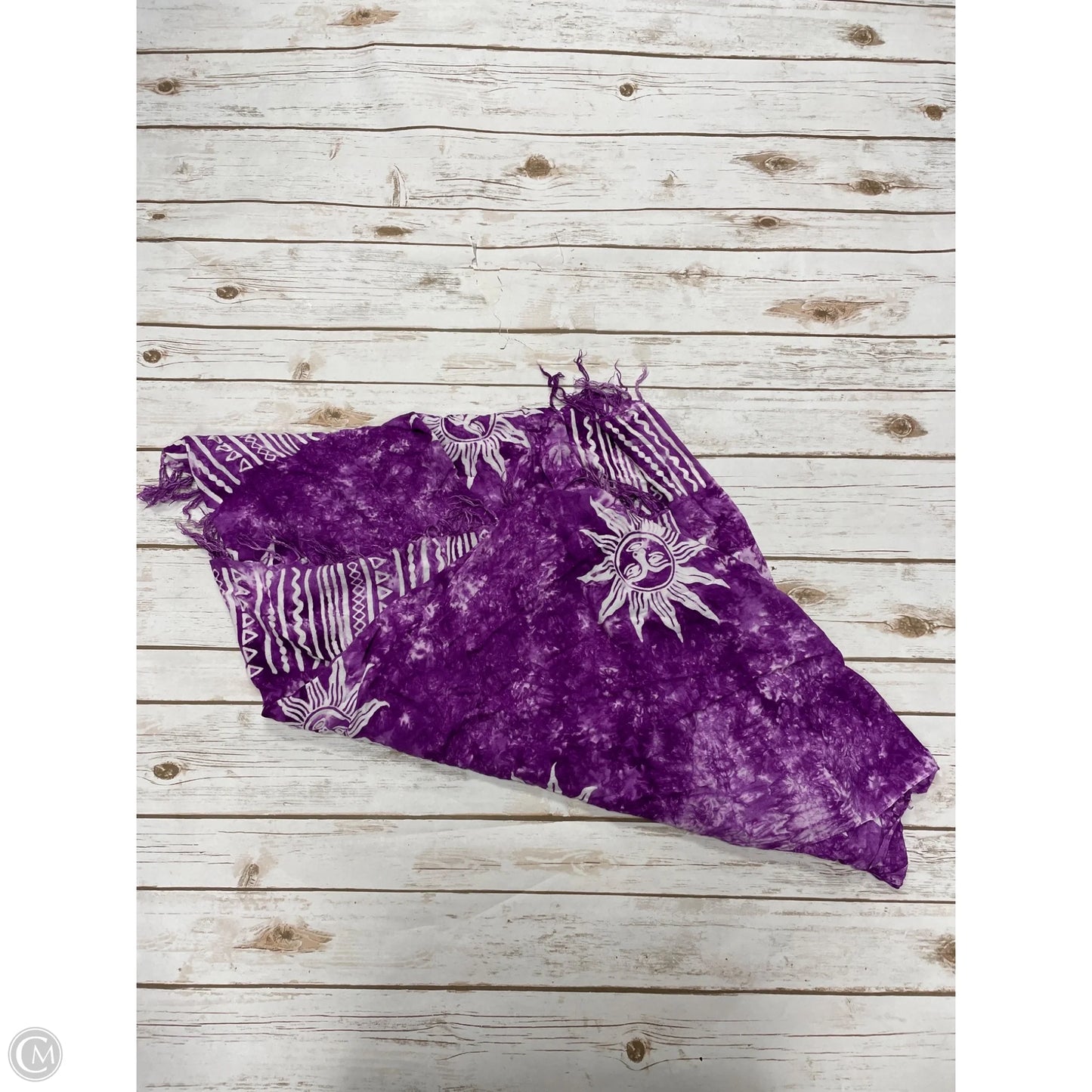 Swimwear Cover-up By Cmf In Purple & White