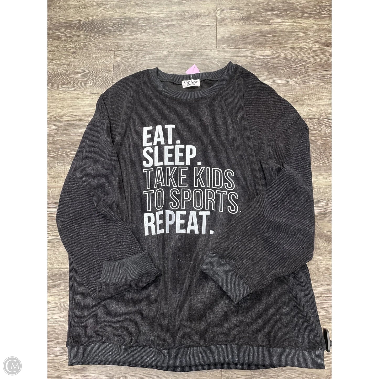 Sweatshirt Crewneck By Cme In Black, Size: 2x