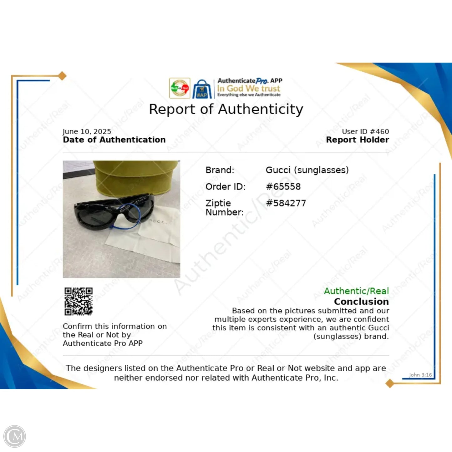 Sunglasses Luxury Designer By Gucci