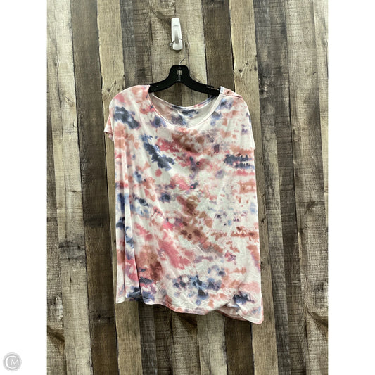 Athletic Top Short Sleeve By Old Navy In Tie Dye Print, Size: Xl