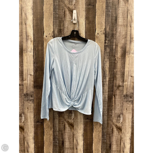 Athletic Top Long Sleeve Crewneck By Gapfit In Blue, Size: S