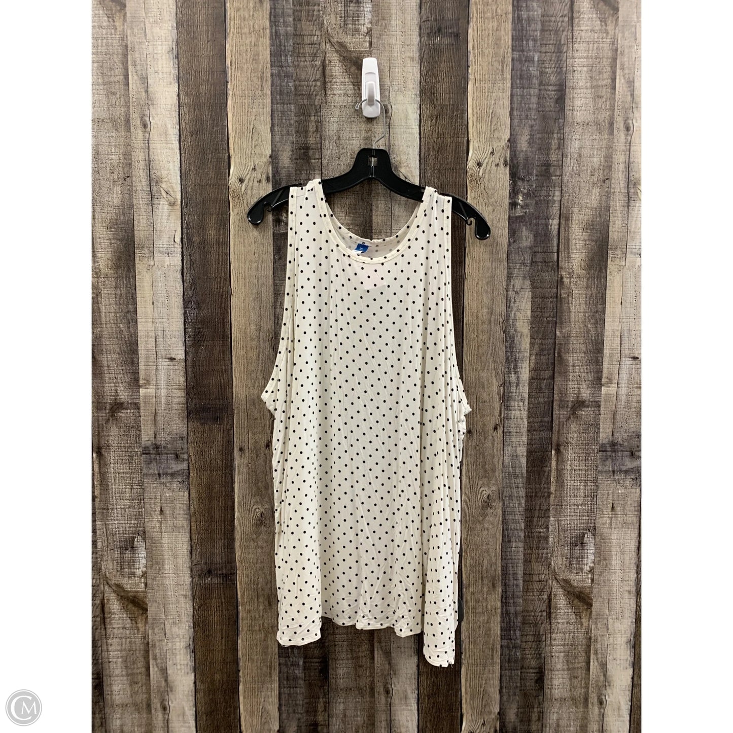 Top Sleeveless By Old Navy In Polkadot Pattern, Size: 4x
