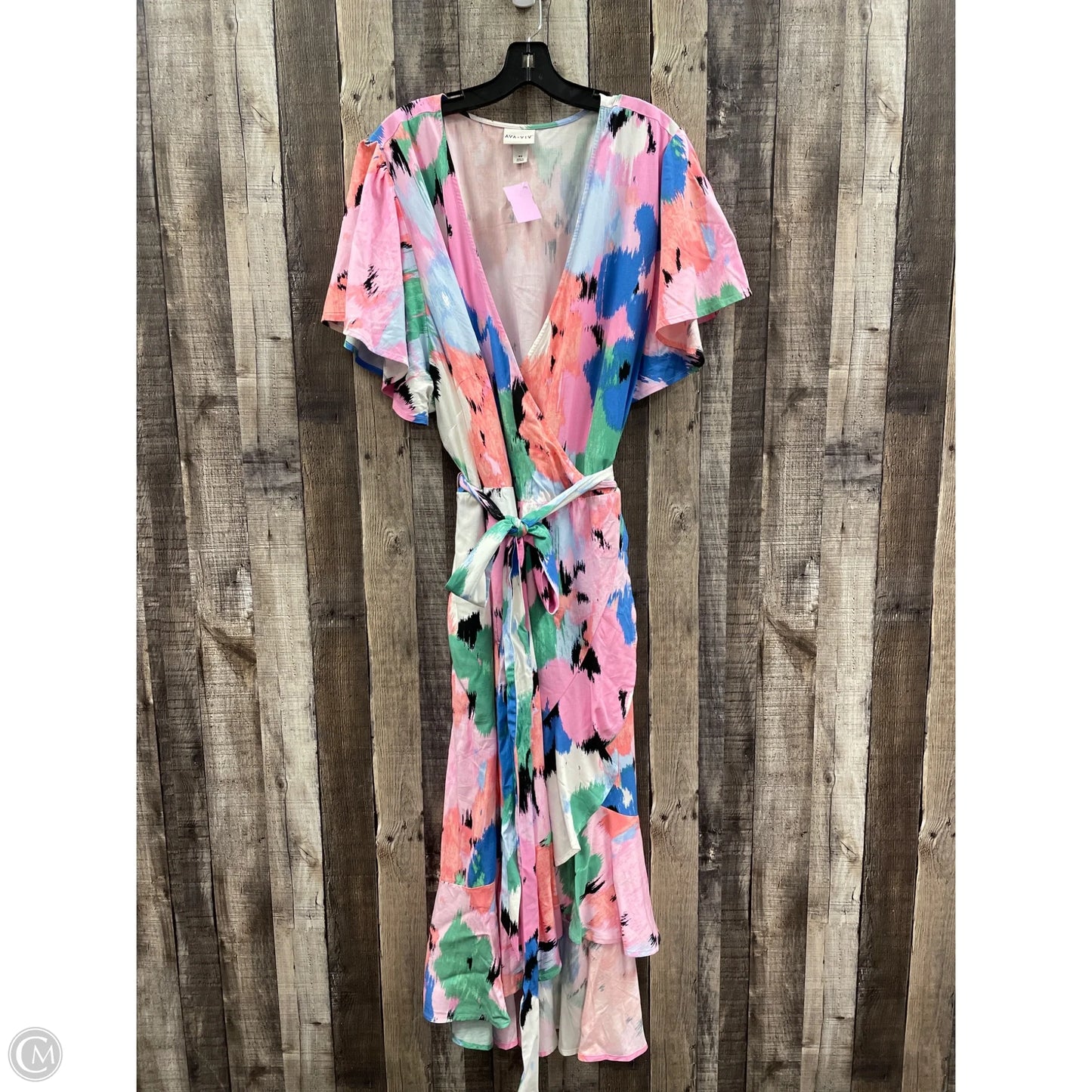 Dress Casual Maxi By Ava & Viv In Multi-colored, Size: 4x