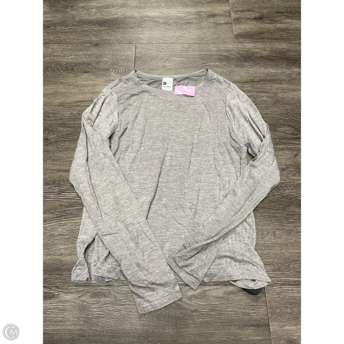 Athletic Top Long Sleeve Crewneck By All In Motion In Grey, Size: M