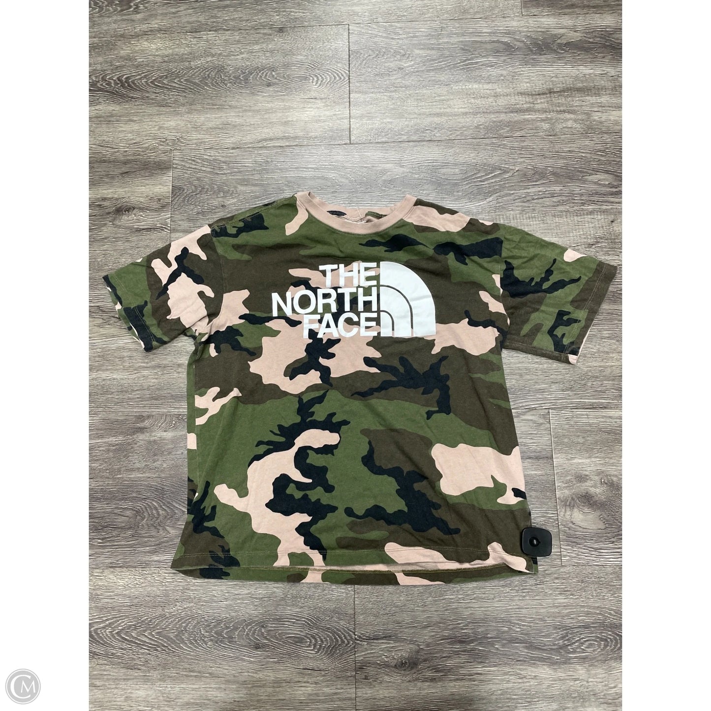 Top Short Sleeve By The North Face In Camouflage Print, Size: L