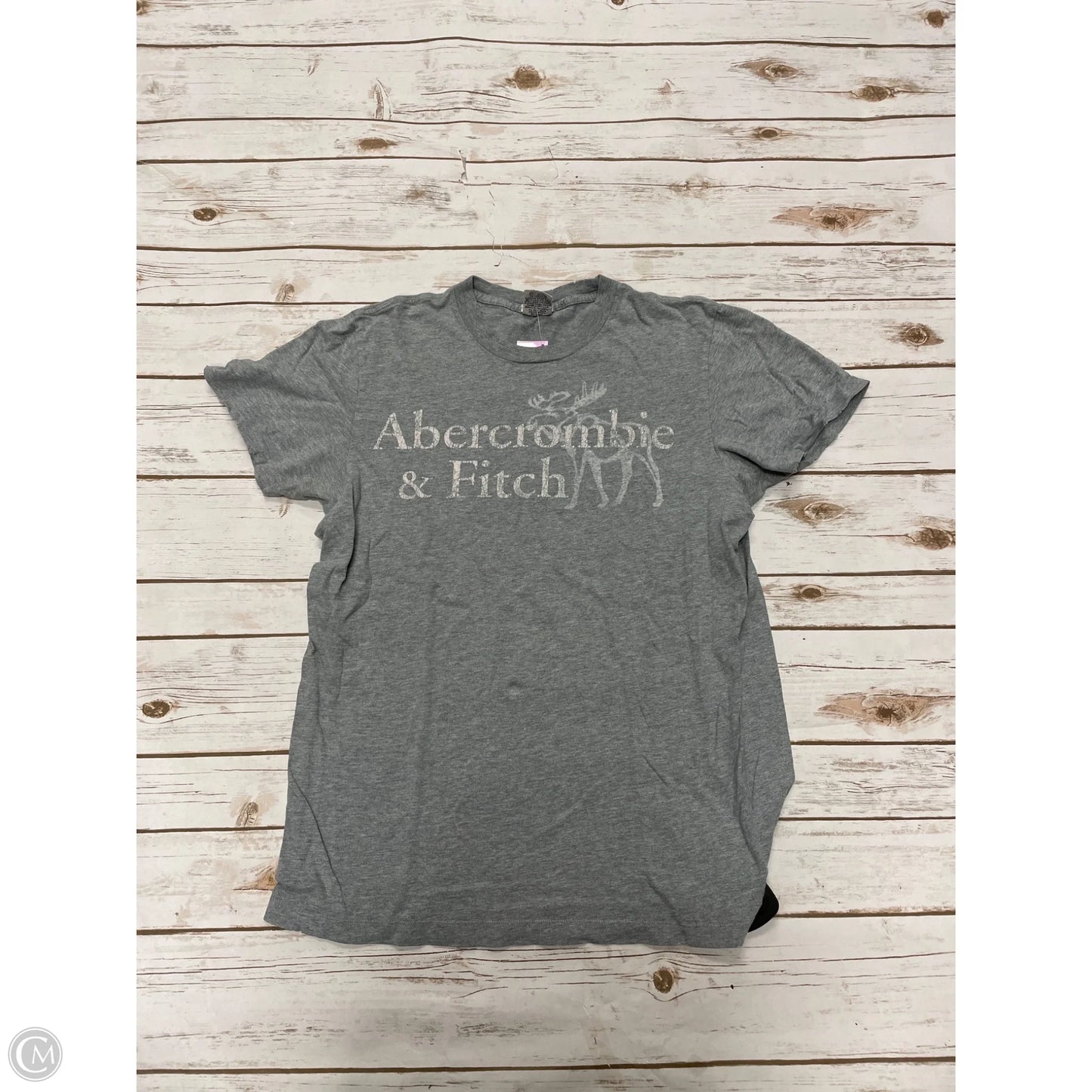 Top Short Sleeve Basic By Abercrombie And Fitch In Grey, Size: L