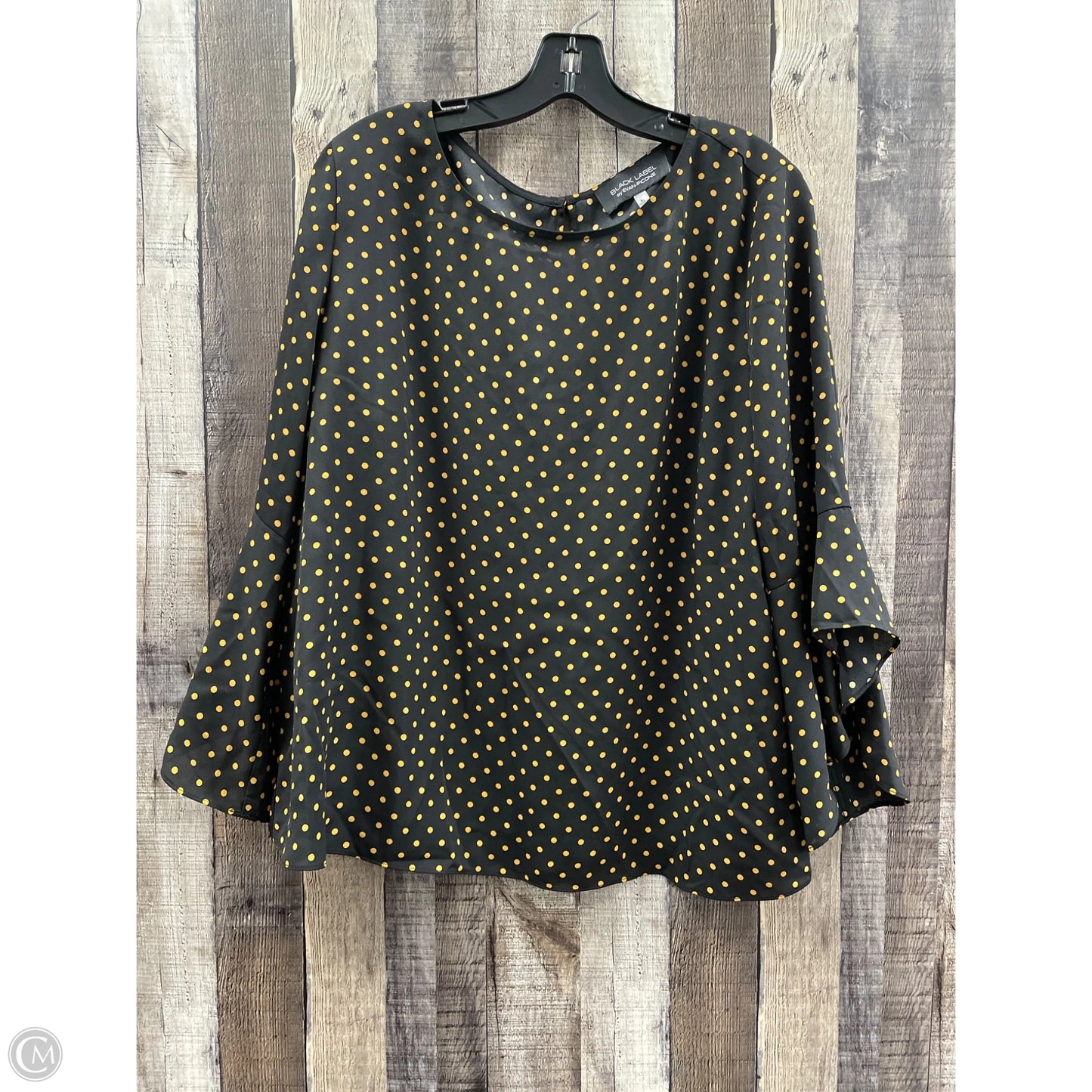 Top 3/4 Sleeve By Evan-picone In Polkadot Pattern, Size: Xl