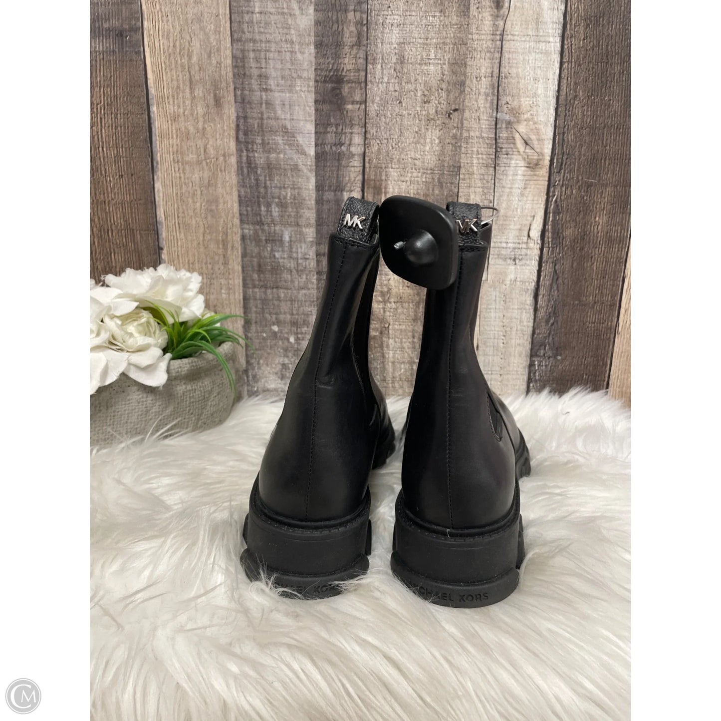 Boots Designer By Michael Kors In Black, Size: 9