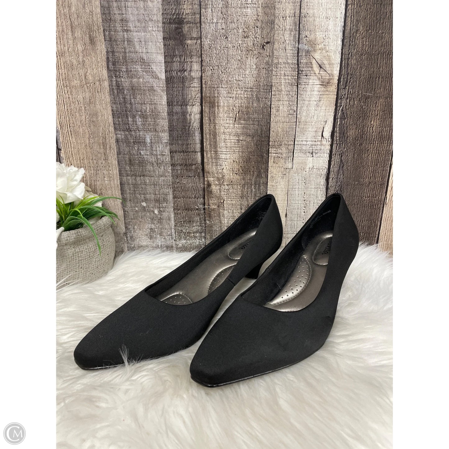Shoes Heels Kitten By Cme In Black, Size: 9.5