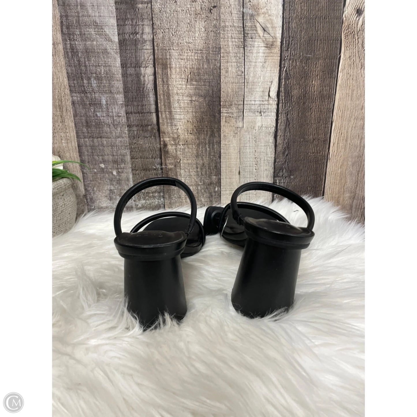 Sandals Heels Block By A New Day In Black, Size: 7