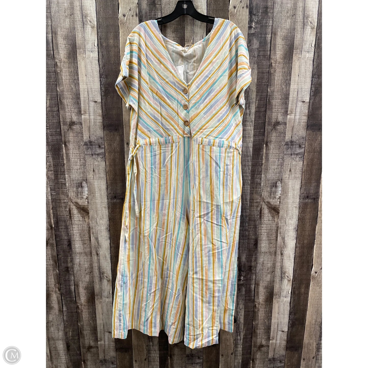 Jumpsuit By World Market In Striped Pattern, Size: S