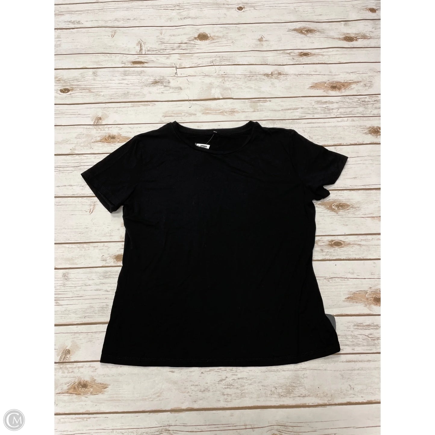 Top Short Sleeve By Abeo In Black, Size: Xl