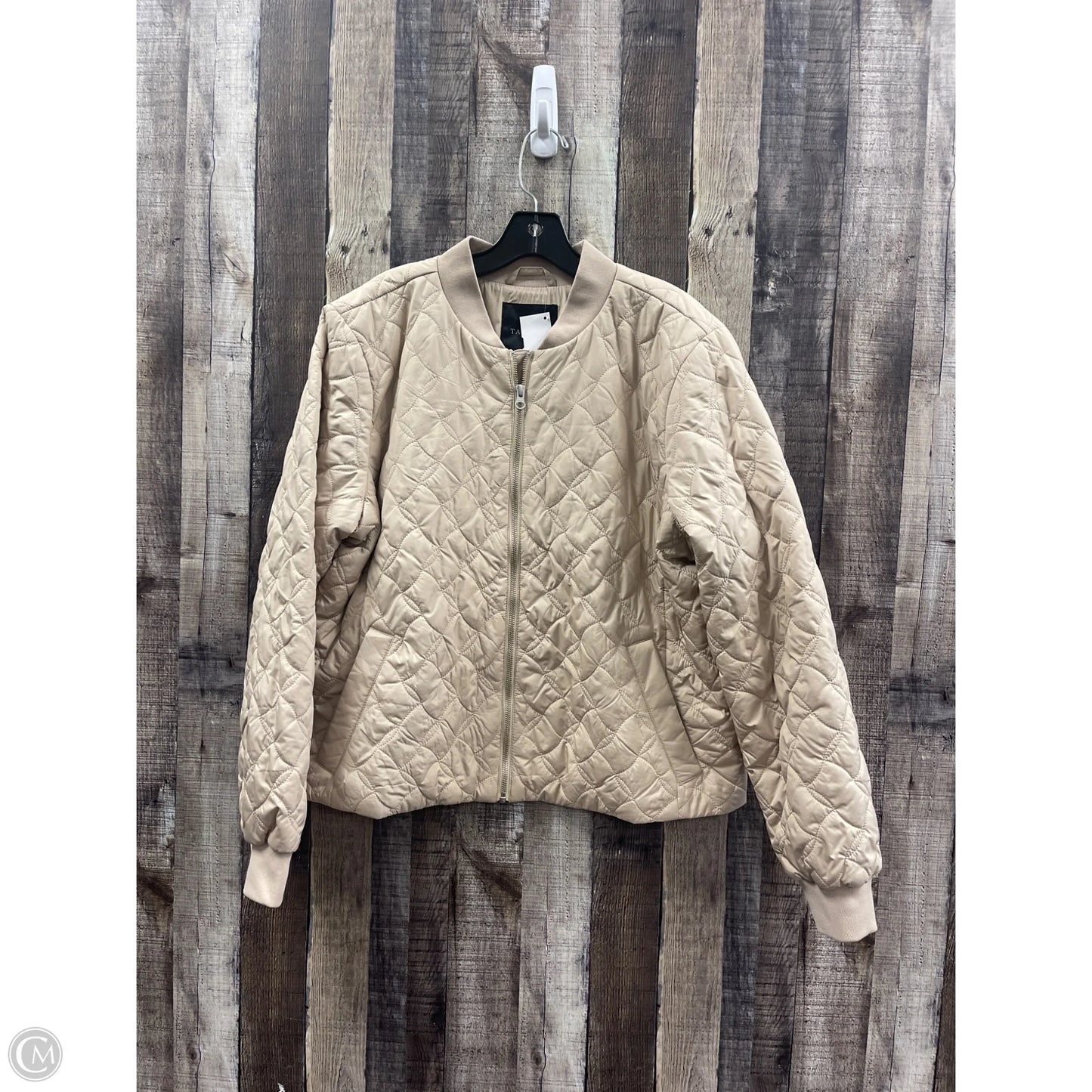 Jacket Puffer & Quilted By Talbots In Tan, Size: Xl