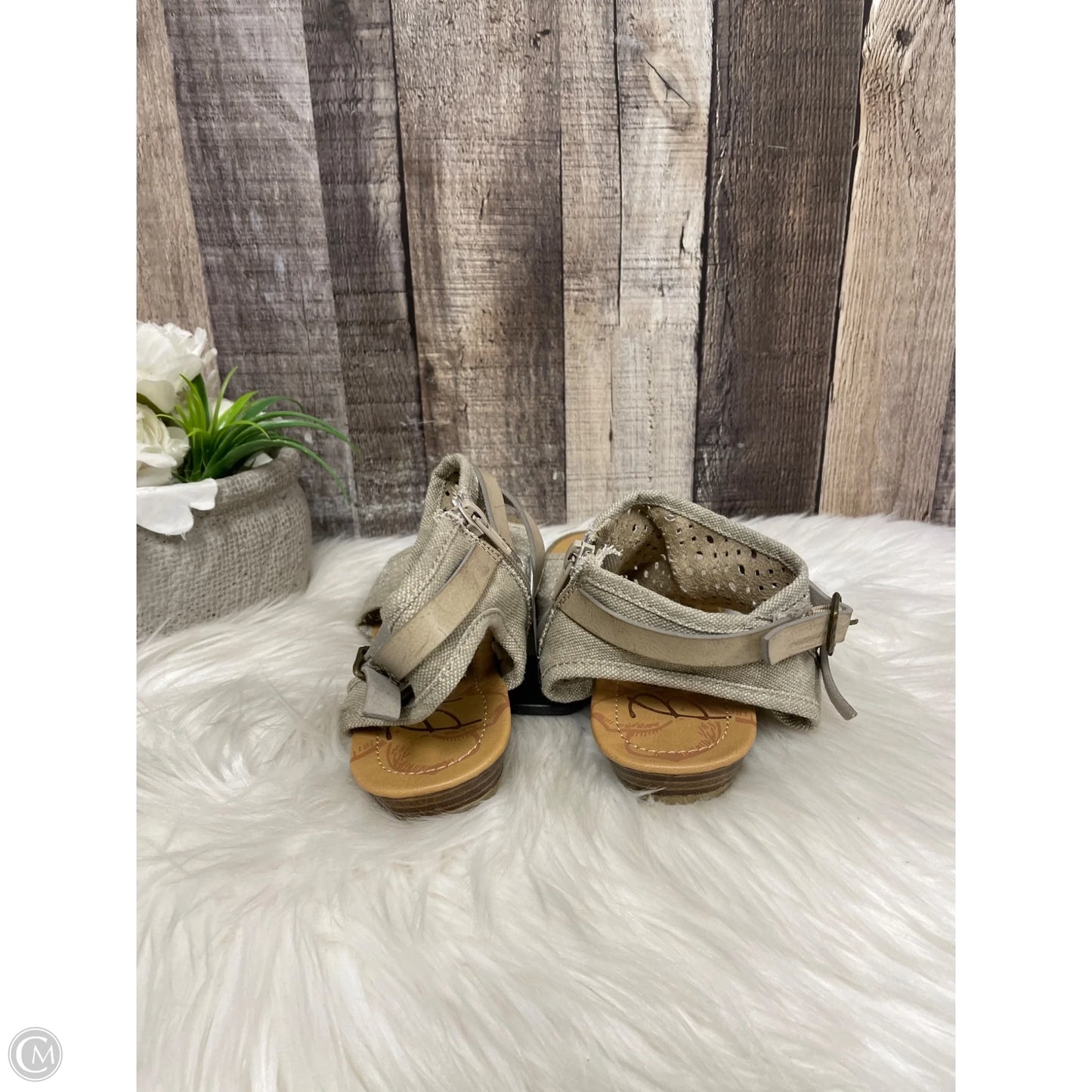 Sandals Flats By Blowfish In Taupe, Size: 8