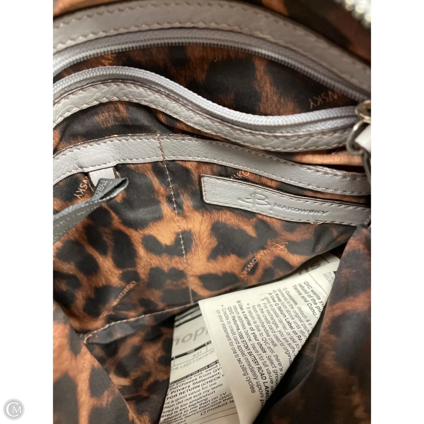 Crossbody Leather By B. Makowsky, Size: Medium